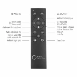 Luminaires Leuchten Direkt Plafonnier Leuchten-Direkt EDGING LED Blanc, 1 lumière, Télécommandes* Éclairage Led