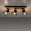 Lampes Vintages & Rétros-Luminaires Leuchten Direkt Plafonnier Leuchten-Direkt TARO Écru, Noir, 3 lumières