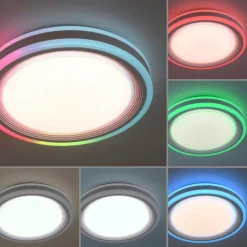 Luminaires Leuchten Direkt Plafonnier Leuchten-Direkt SPHERIC LED Blanc, 2 lumières, Télécommandes, Changeur de couleurs* Éclairage Led