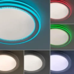 Luminaires Leuchten Direkt Plafonnier Leuchten-Direkt SPHERIC LED Blanc, 2 lumières, Télécommandes, Changeur de couleurs* Éclairage Led