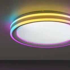 Luminaires Leuchten Direkt Plafonnier Leuchten-Direkt SPHERIC LED Blanc, 2 lumières, Télécommandes, Changeur de couleurs* Éclairage Led