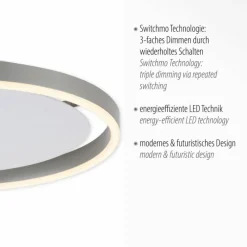 Luminaires Leuchten Direkt Plafonnier Leuchten-Direkt RITUS LED Aluminium, 1 lumière* Éclairage Led