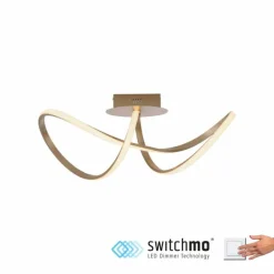 Luminaires Leuchten Direkt Plafonnier Leuchten-Direkt MARIA LED Laiton, 1 lumière* Éclairage Led