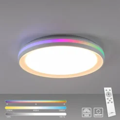 Luminaires Leuchten Direkt Plafonnier Leuchten-Direkt RIBBON LED Blanc, 2 lumières, Télécommandes, Changeur de couleurs* Éclairage Led
