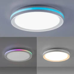 Luminaires Leuchten Direkt Plafonnier Leuchten-Direkt RIBBON LED Blanc, 2 lumières, Télécommandes, Changeur de couleurs* Éclairage Led