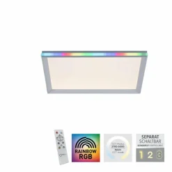 Luminaires Leuchten Direkt Plafonnier Leuchten-Direkt GALACTICA LED Blanc, 2 lumières, Télécommandes, Changeur de couleurs* Éclairage Led