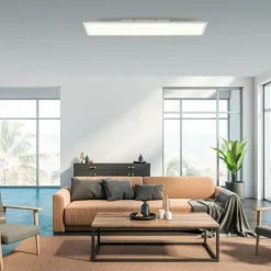 Luminaires Leuchten Direkt Plafonnier Leuchten-Direkt FLAT LED Blanc, 1 lumière, Télécommandes* Éclairage Led