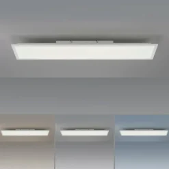 Luminaires Leuchten Direkt Plafonnier Leuchten-Direkt FLAT LED Blanc, 1 lumière, Télécommandes* Éclairage Led