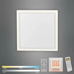 Luminaires Leuchten Direkt Plafonnier Leuchten-Direkt BEROA LED Blanc, 1 lumière, Télécommandes* Éclairage Led