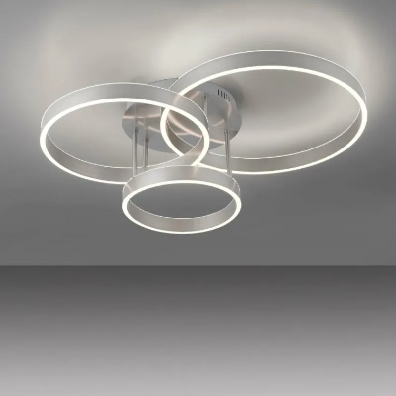 Luminaires Leuchten Direkt Plafonnier Leuchten-Direkt LILLUTI LED Argenté, 2 lumières, Télécommandes* Éclairage Led