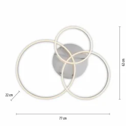 Luminaires Leuchten Direkt Plafonnier Leuchten-Direkt LILLUTI LED Argenté, 2 lumières, Télécommandes* Éclairage Led