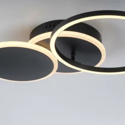 Luminaires Leuchten Direkt Plafonnier Leuchten-Direkt SEVENT LED Noir, 1 lumière* Éclairage Led