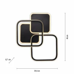 Luminaires Leuchten Direkt Plafonnier Leuchten-Direkt SEVENT LED Noir, 1 lumière* Éclairage Led