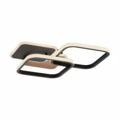 Lampes En Bois-Luminaires Leuchten Direkt Plafonnier Leuchten-Direkt SEVENT LED Couleur bois, Noir, 1 lumière