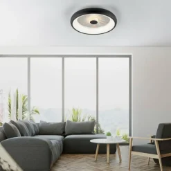 Luminaires Leuchten Direkt Plafonnier Leuchten-Direkt VERTIGO LED Noir, 1 lumière, Télécommandes* Éclairage Led