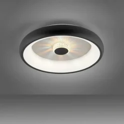 Luminaires Leuchten Direkt Plafonnier Leuchten-Direkt VERTIGO LED Noir, 1 lumière, Télécommandes* Éclairage Led