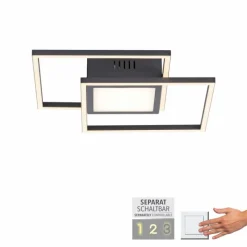 Luminaires Leuchten Direkt Plafonnier Leuchten-Direkt ASMIN LED Noir, 1 lumière* Éclairage Led