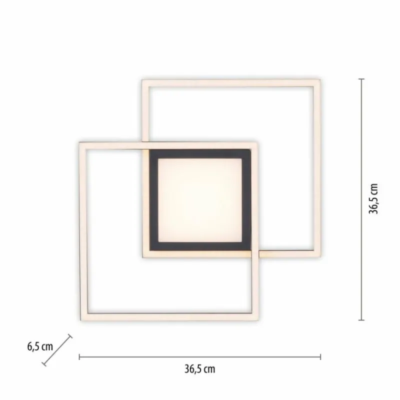 Luminaires Leuchten Direkt Plafonnier Leuchten-Direkt ASMIN LED Noir, 1 lumière* Éclairage Led