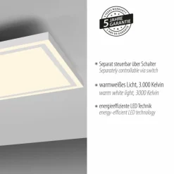 Luminaires Leuchten Direkt Plafonnier Leuchten-Direkt BEDGING LED Blanc, 1 lumière* Éclairage Led