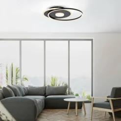 Luminaires Leuchten Direkt Plafonnier Leuchten-Direkt DOMINO LED Noir, 1 lumière* Éclairage Led