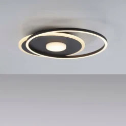 Luminaires Leuchten Direkt Plafonnier Leuchten-Direkt DOMINO LED Noir, 1 lumière* Éclairage Led