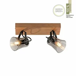 Luminaires Scandinaves-Luminaires Leuchten Direkt Plafonnier Leuchten-Direkt GREEN LANGSTRÖM Écru, Noir, 2 lumières