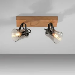 Luminaires Scandinaves-Luminaires Leuchten Direkt Plafonnier Leuchten-Direkt GREEN LANGSTRÖM Écru, Noir, 2 lumières