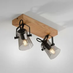 Luminaires Scandinaves-Luminaires Leuchten Direkt Plafonnier Leuchten-Direkt GREEN LANGSTRÖM Écru, Noir, 2 lumières