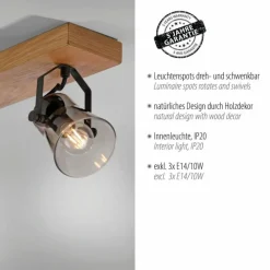 Luminaires Scandinaves-Luminaires Leuchten Direkt Plafonnier Leuchten-Direkt GREEN LANGSTRÖM Écru, Noir, 3 lumières