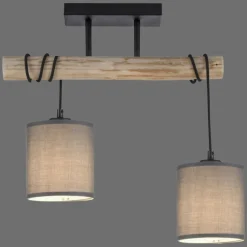 Luminaires Scandinaves-Luminaires Leuchten Direkt Plafonnier Leuchten-Direkt GREEN TRIBU Écru, Noir, 2 lumières