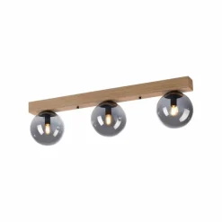 Suspension Verre Fumé-Luminaires Leuchten Direkt Plafonnier Leuchten-Direkt GREEN WIDOW Écru, Noir, 3 lumières