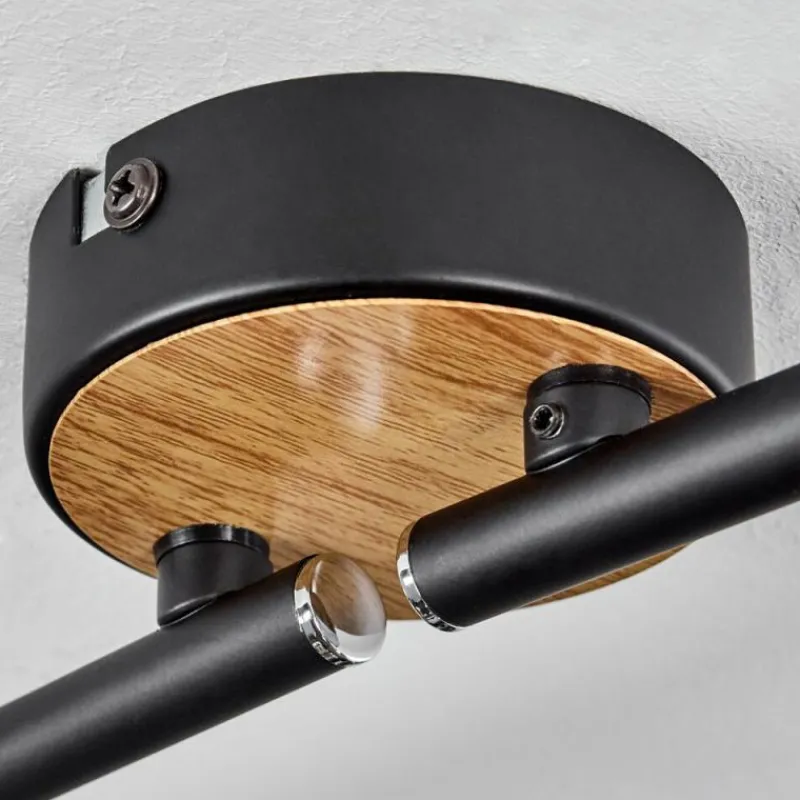 Suspension Verre Fumé-hofstein Plafonnier Lexington Noir, 4 lumières