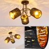Lampes En Tissu-hofstein Plafonnier Liared Noir, 3 lumières