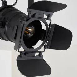 Lampes Industrielles-hofstein Plafonnier Lichinga Noir, 1 lumière