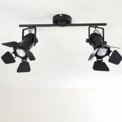 hofstein Plafonnier Lichinga Noir, 2 lumières* Spots Et Projecteurs