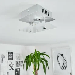 hofstein Plafonnier Liestal LED Aluminium, 1 lumière