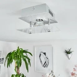 hofstein Plafonnier Liestal LED Aluminium, 1 lumière