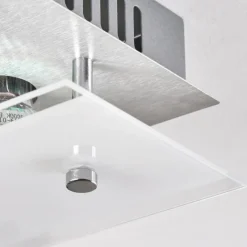 hofstein Plafonnier Liestal LED Nickel mat, 1 lumière