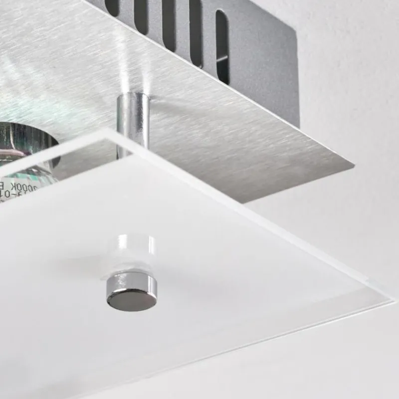 hofstein Plafonnier Liestal LED Nickel mat, 1 lumière