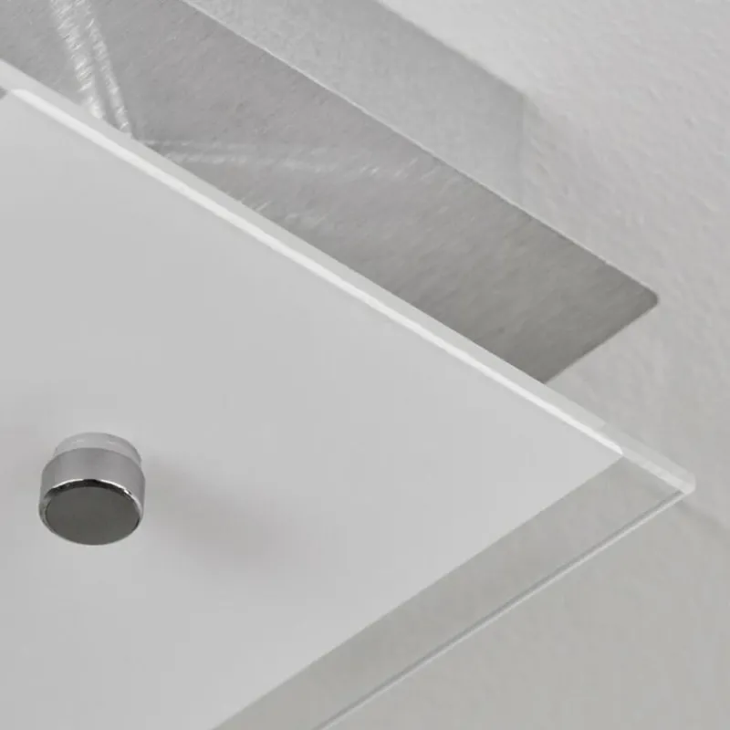 hofstein Plafonnier Liestal LED Nickel mat, 2 lumières