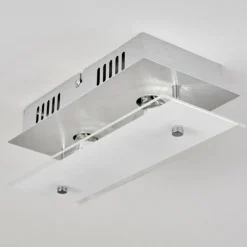 hofstein Plafonnier Liestal LED Nickel mat, 2 lumières