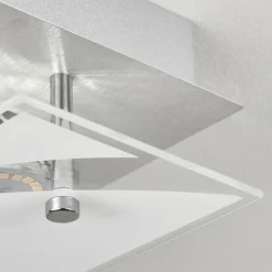 hofstein Plafonnier Liestal LED Nickel mat, 2 lumières