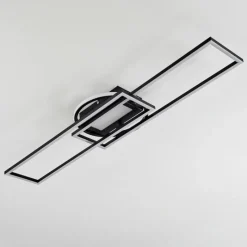 hofstein Plafonnier Lillavois LED Noir, 1 lumière, Télécommandes