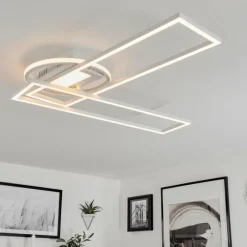 hofstein Plafonnier Lillavois LED Blanc, 1 lumière, Télécommandes