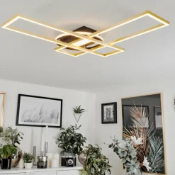 hofstein Plafonnier Lillavois LED Noir, 1 lumière, Télécommandes