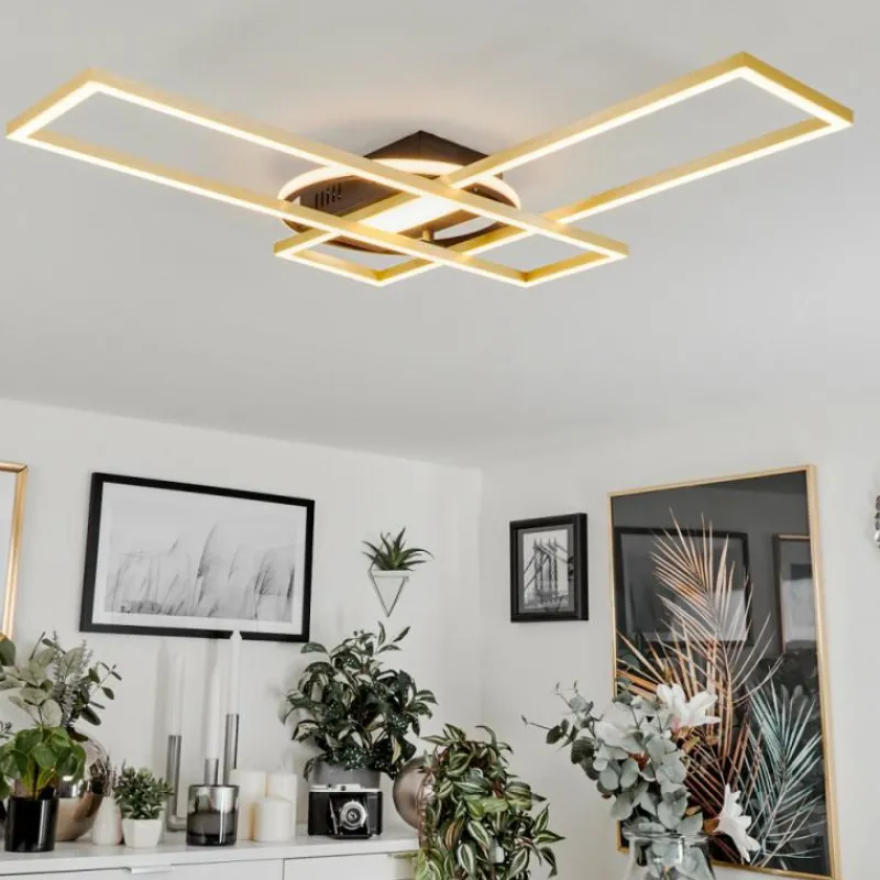 hofstein Plafonnier Lillavois LED Noir, 1 lumière, Télécommandes