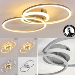 hofstein Plafonnier Lithgow LED Argenté, 1 lumière