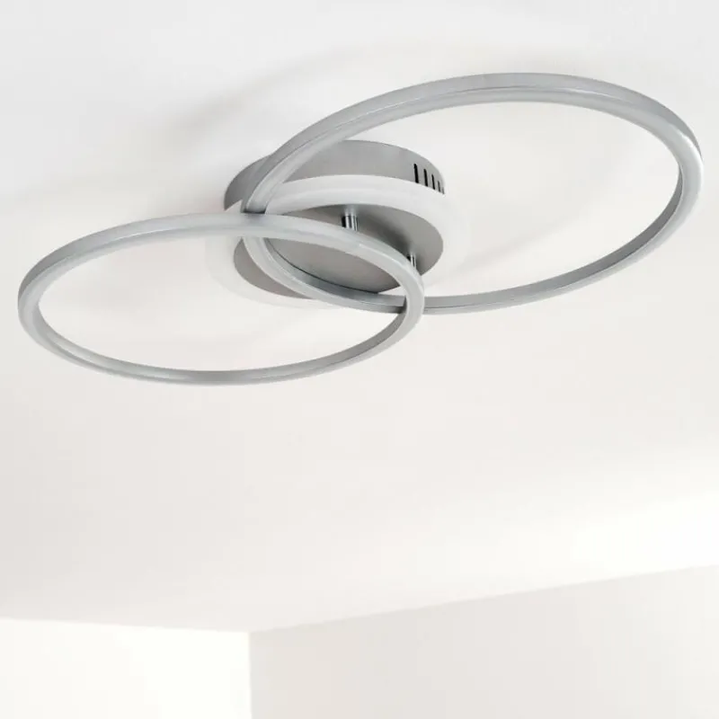 hofstein Plafonnier Lithgow LED Argenté, 1 lumière