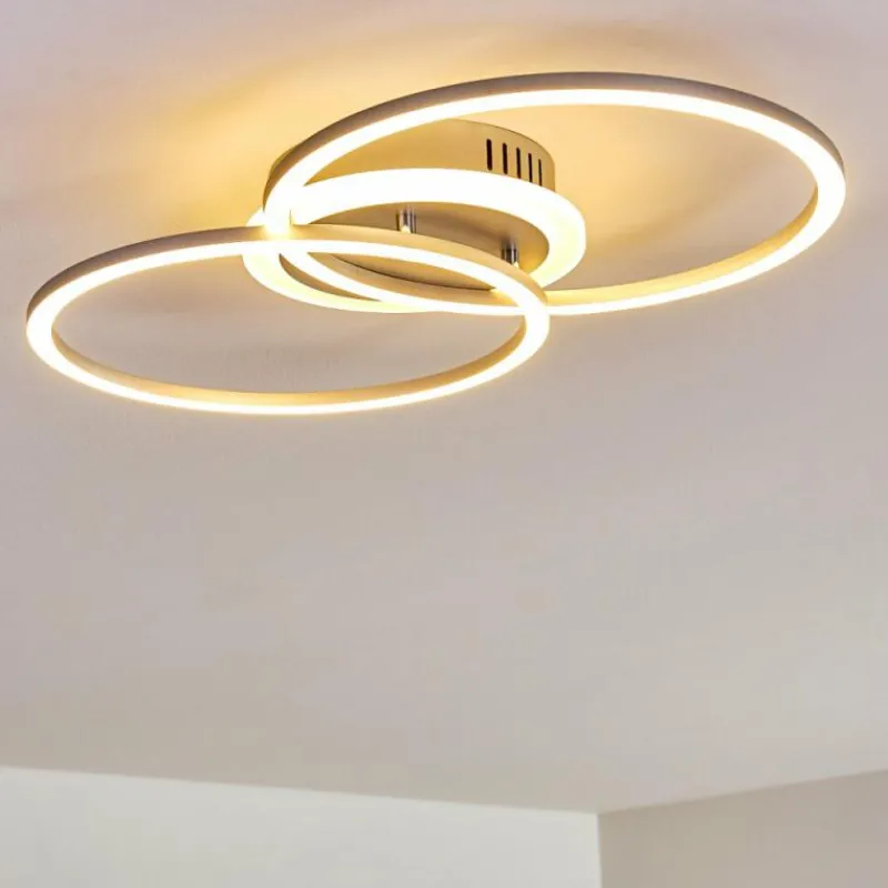 hofstein Plafonnier Lithgow LED Argenté, 1 lumière