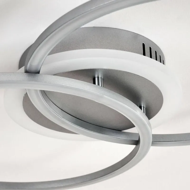 hofstein Plafonnier Lithgow LED Argenté, 1 lumière